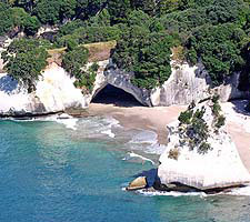 Cathedral Cove coastline